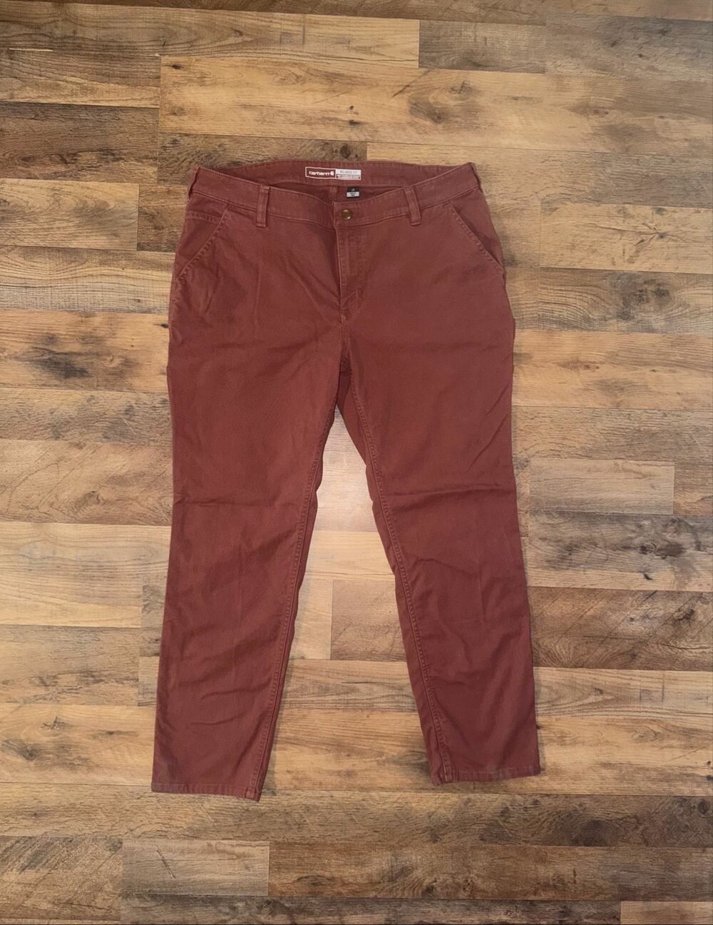 Carhartt women’s relaxed fit, rugged flex canvas work pants